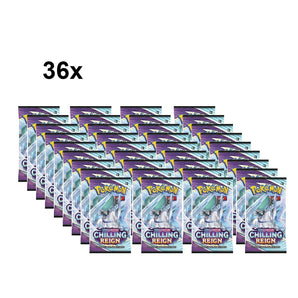 36x Løse Chilling Reign Boosters - PokePlanet36x Løse Chilling Reign Boosters